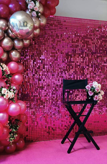 SJH Entertainment Pink Shimmer Wall