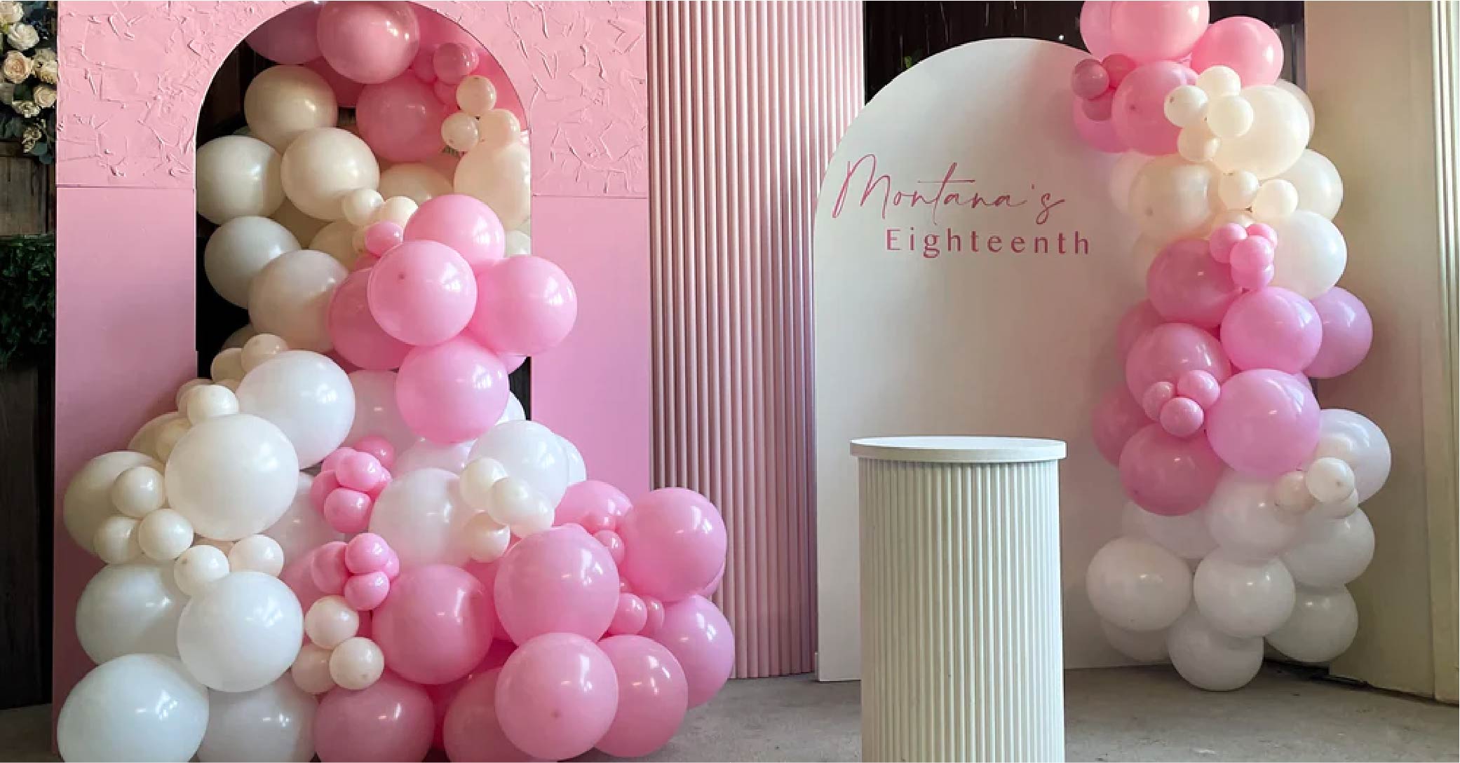 SJH Entertainment and Events Backdrops and Floral Arrangements